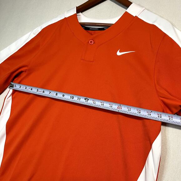 Nike Women's Baseball Team Orange White Pullover Jersey Engineered - Size L - Picture 6 of 7